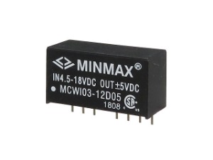 [M-06528]3W급 절연형 DC-DC 컨버터(±5V±300mA) MCWI03-12D05 - Minmax Technology Co., Ltd.