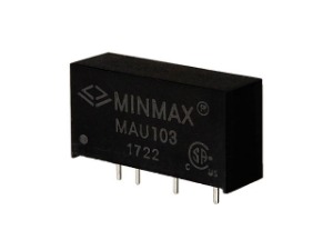 [M-12176]1W급 절연형 DC-DC 컨버터 9V110mA MAU103 - Minmax Technology Co., Ltd.