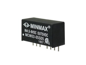 [M-04261]3W급 절연형 DC-DC 컨버터(5V600mA) MCW03-05S05 - Minmax Technology Co., Ltd.