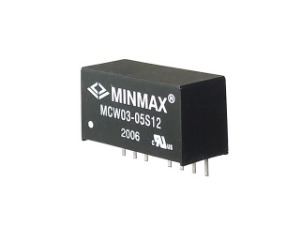 [M-04262]3W급 절연형 DC-DC 컨버터(12V250mA) MCW03-05S12 - Minmax Technology Co., Ltd.