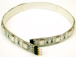 [M-04318]컬러 테이프 LED (RGBLED15 개 부착 25cm 타입)