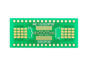 [P-11414]SSOP32 핀 (0.65mm) · SOP32 핀 (1.27mm) DIP 변환 기판